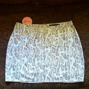 Snake print mini skirt from Angela LA. size L.